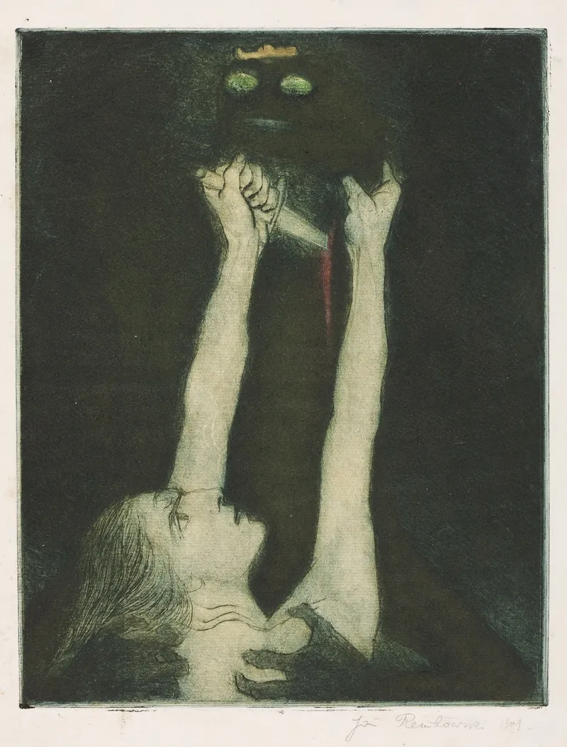 Fight With A Dragon by Jan Rembowski - Canvas Print