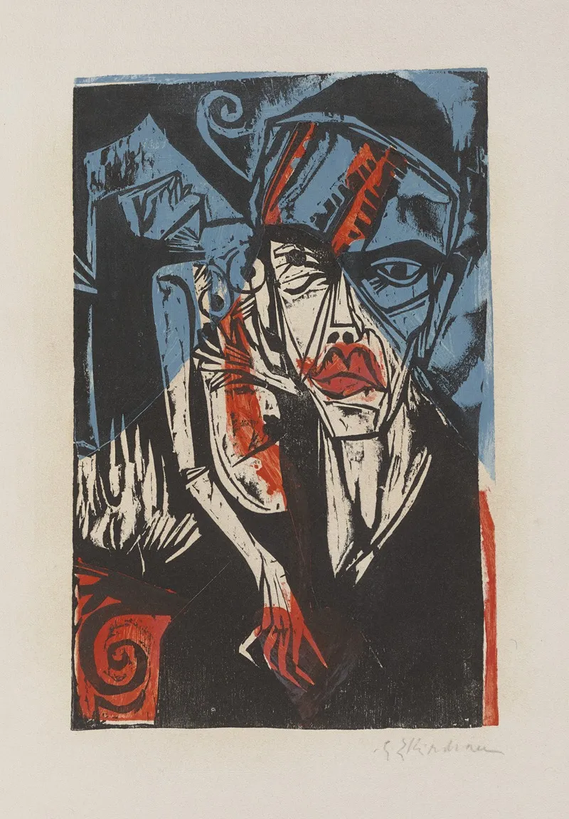 Fights Torments Of Love From The Woodcut Series Schlemihl