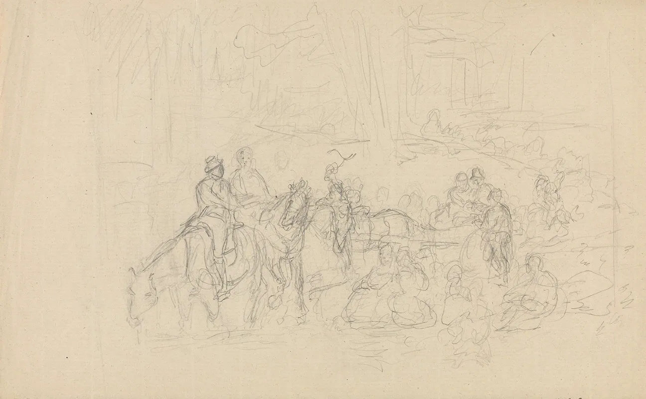 Figruscene Med Ryttere