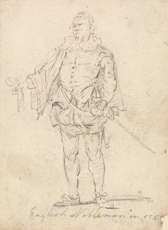 Figure Costume Study English Nobleman