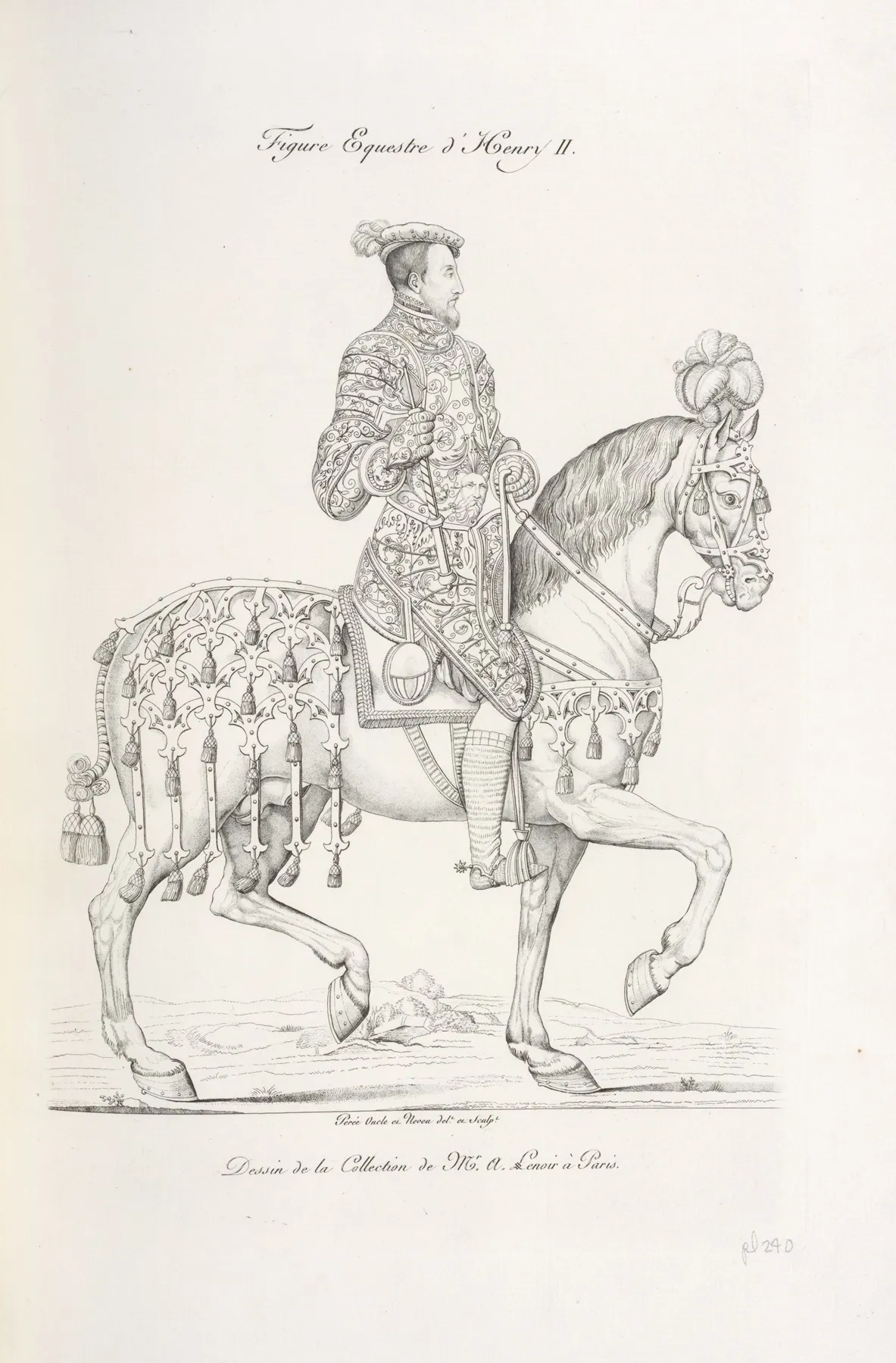Figure Equestre Dhenry Ii by Nicolas Xavier Willemin - Canvas Print