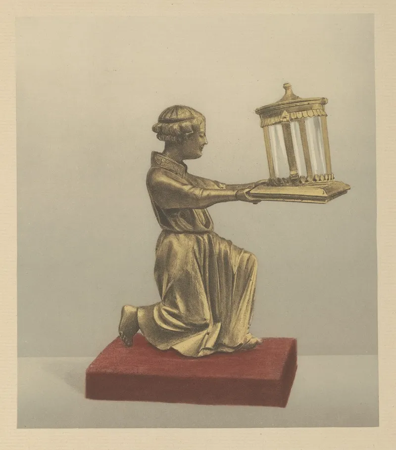 Figure Holding A Reliquary French Second Half Of Xiv Century by Wilhelm von Bode - Canvas Print