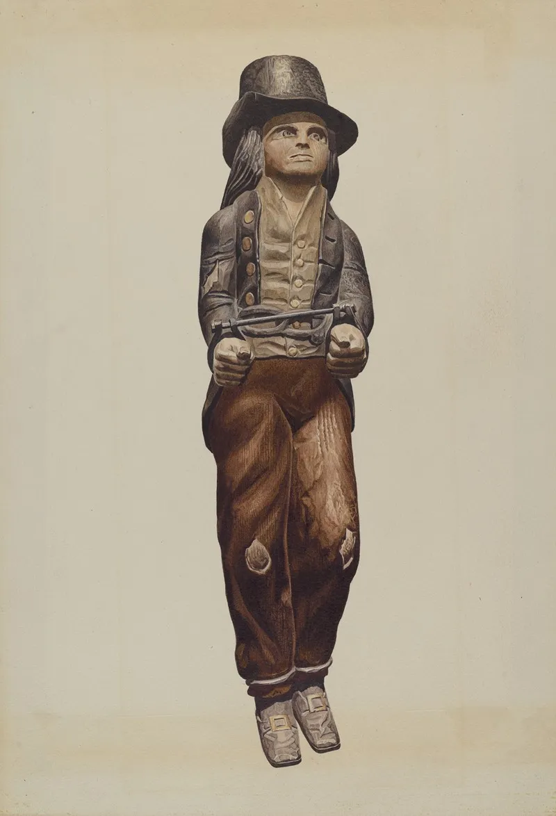 Figure Of A Felon by Donald Donovan - Canvas Print