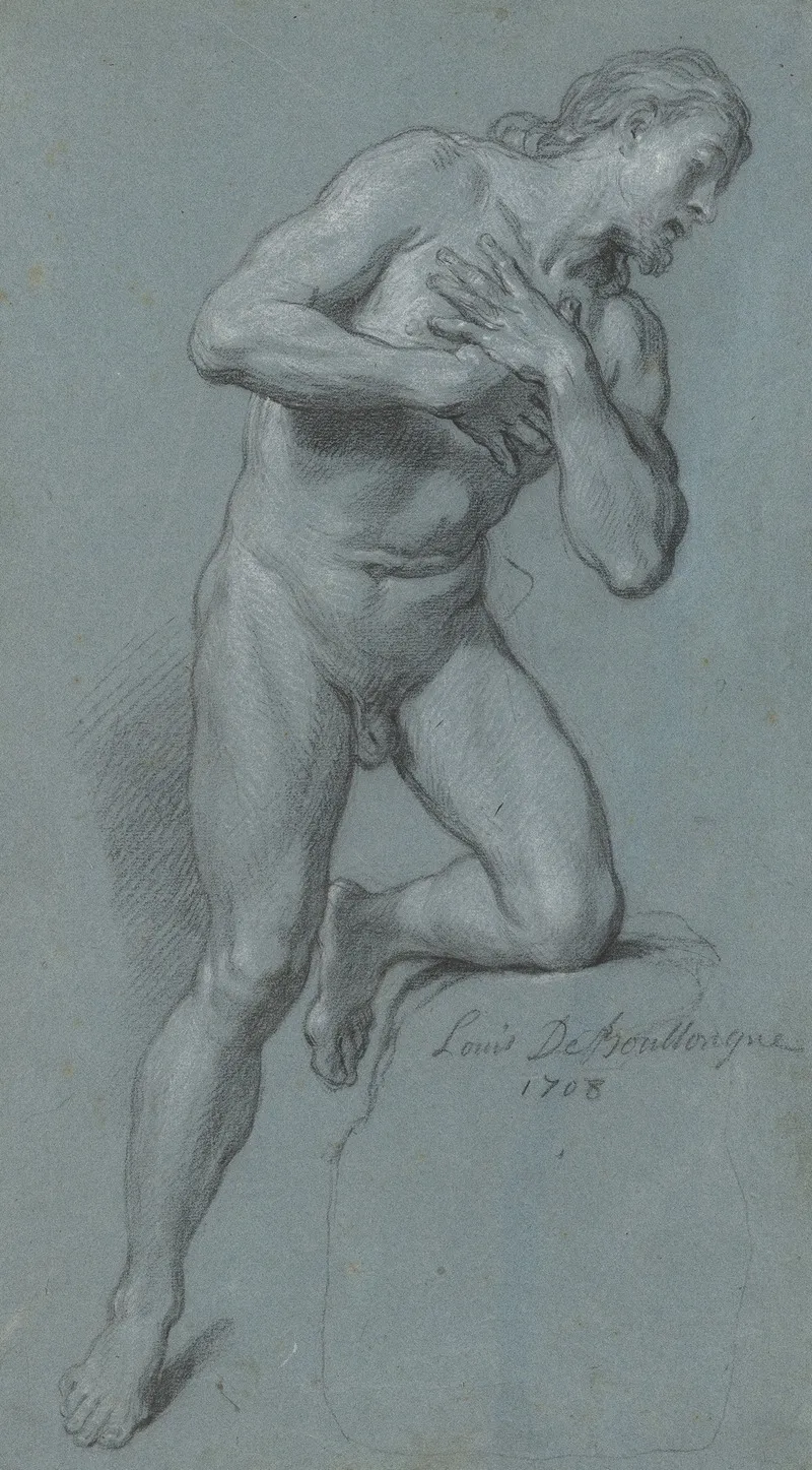 Figure Of Christ by Louis Boulogne - Canvas Print