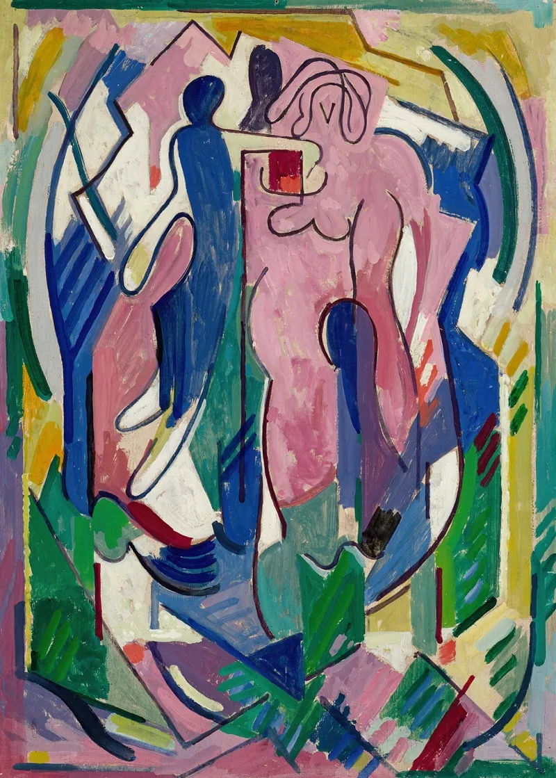 Figure Ou Composition by Albert Gleizes - Canvas Print