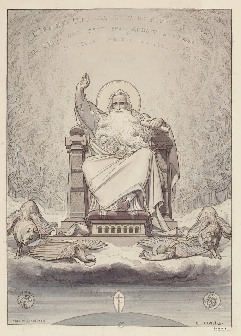 Figure Pour Leglise Orthodoxe Grecque 5 by Charles Joseph Lameire - Canvas Print