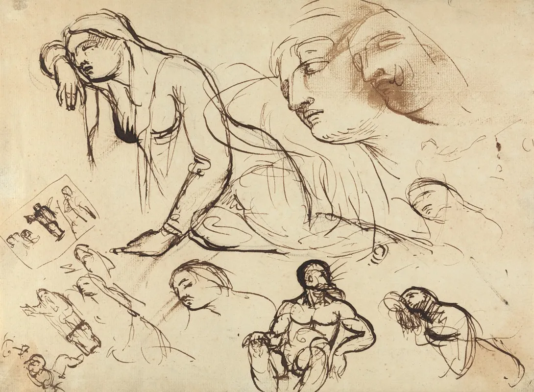 Figure Studies Of The Virgin Mary
