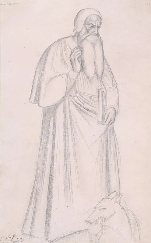 Figure Study After Andrea Di Bonaiuto S Maria Novella Florence