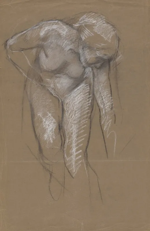 Figure Study For The Spirit Of Light Mural