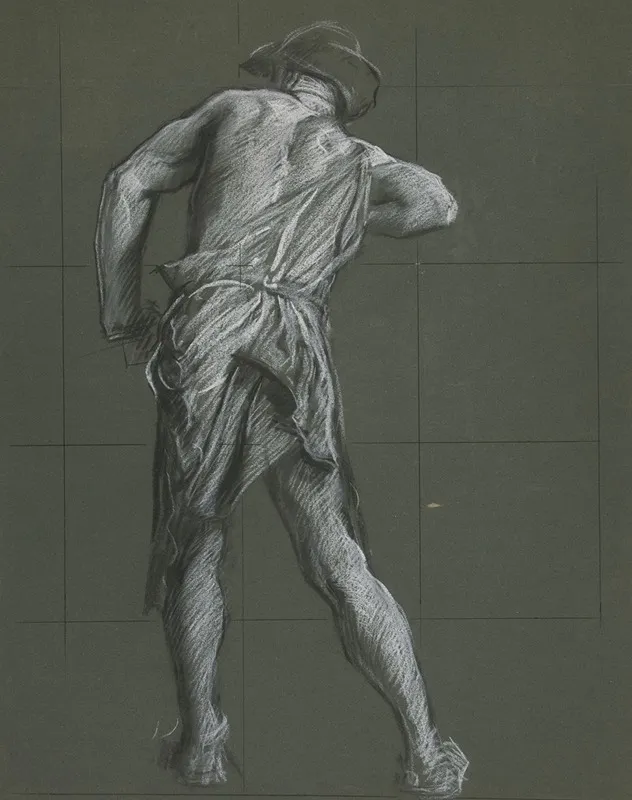 Figure Study For The Spirit Of Vulcan Genius Of The Workers In Iron And Steel Lunette In The Rotunda Of The Pennsylvania State Capitol At Harrisburg 2