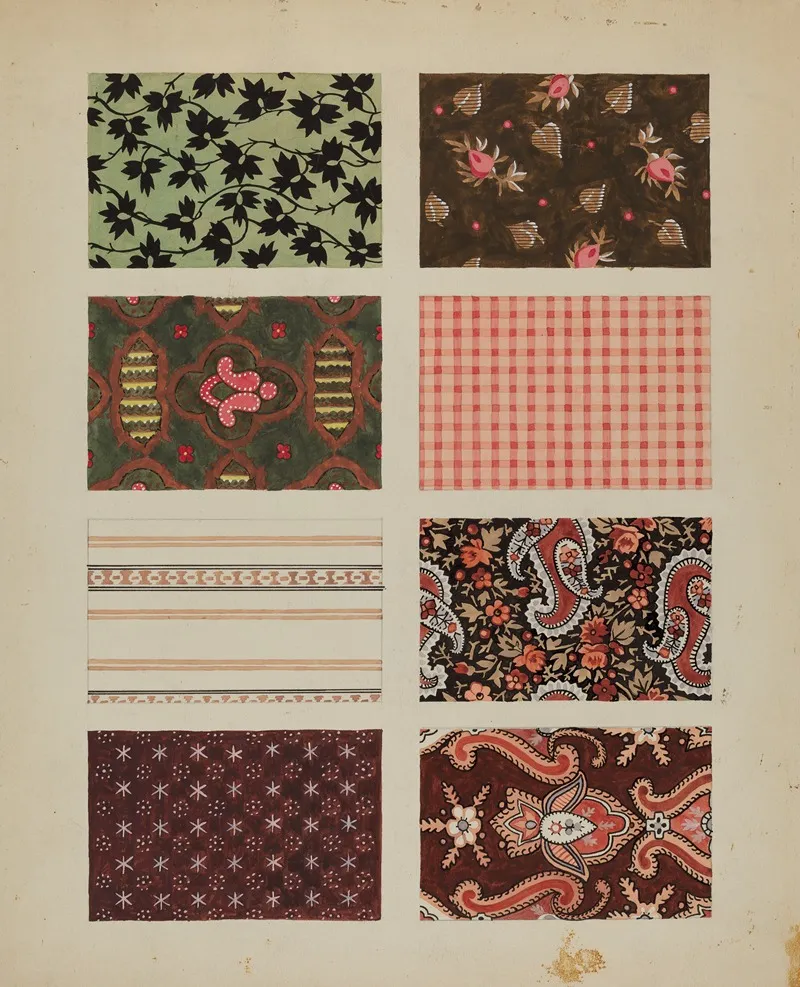 Figured Material From Quilt