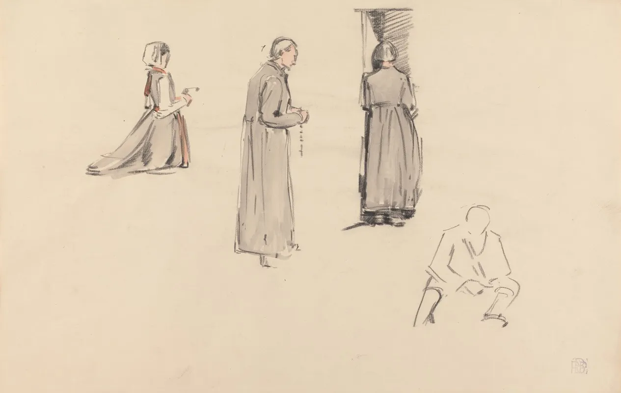 Figures At Mass Poland