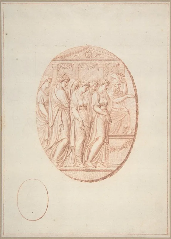 Figures Before An Altar