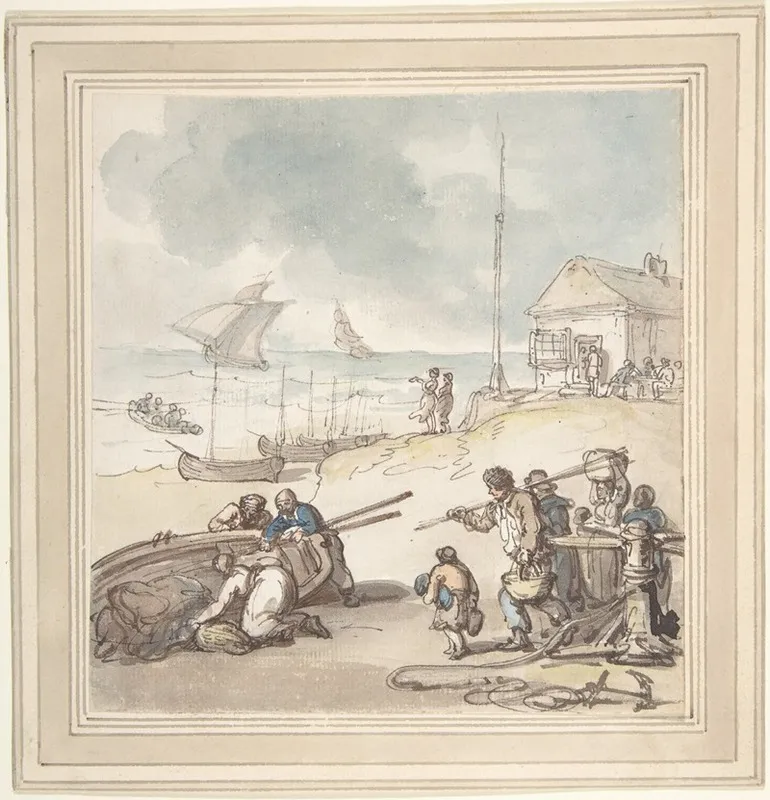 Figures By The Seashore