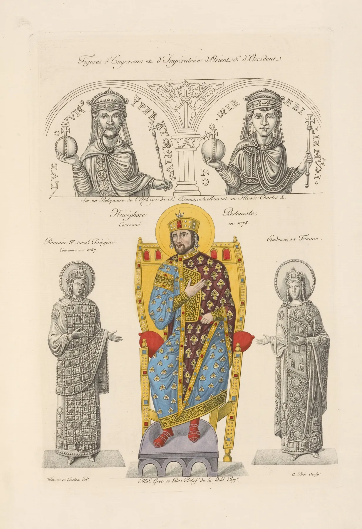 Figures Dempereurs Et Dimperatrice Dorient Doccident