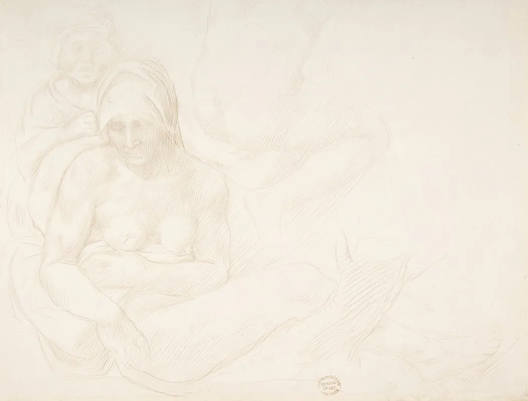 Figures From The Deluge Of Michelangelo