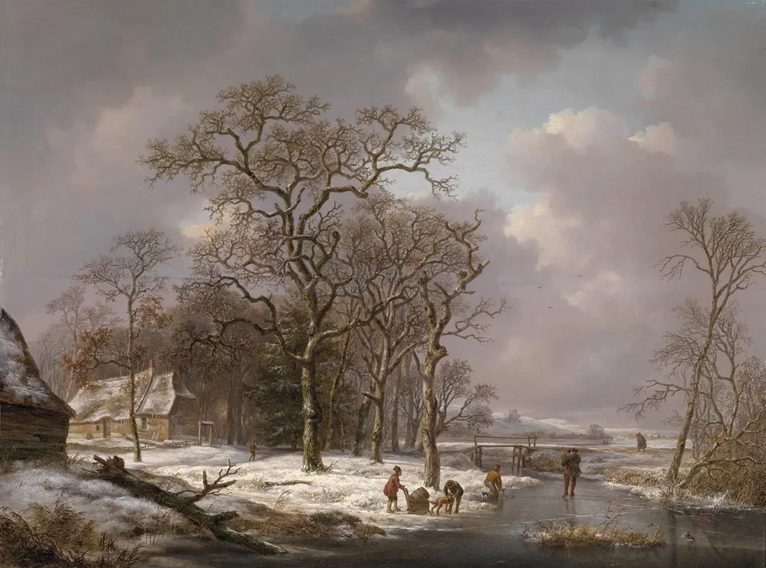 Figures In A Winter Landscape