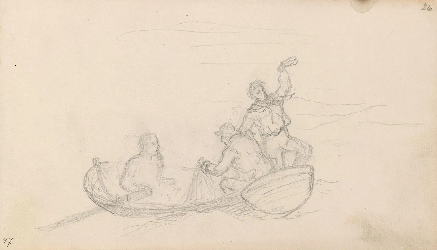 Figures In Boat