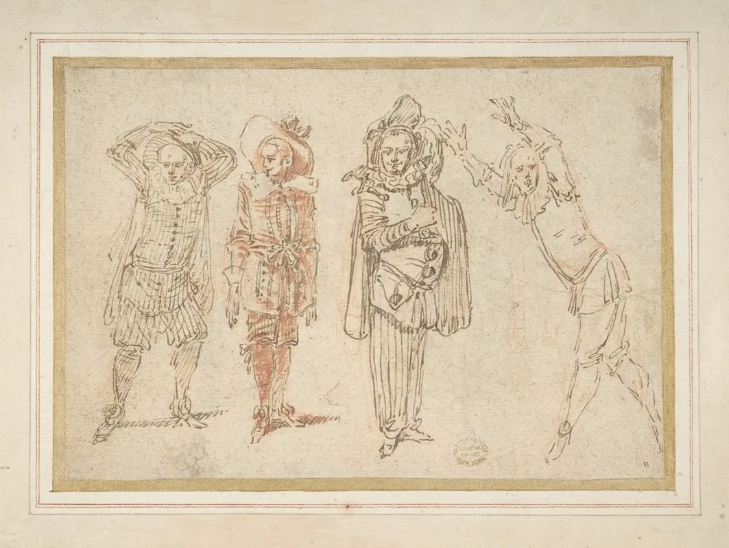 Figures In Theatrical Costumes 2