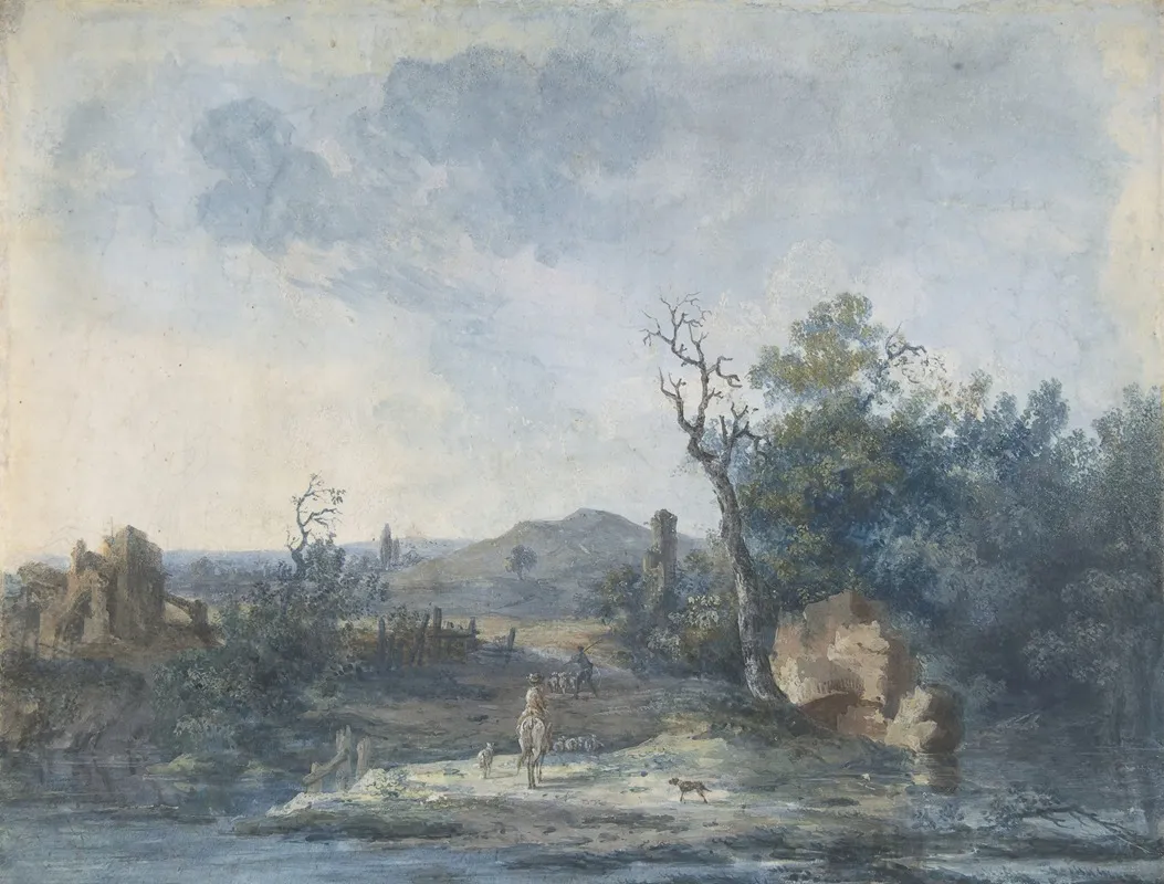 Figures On A Country Road