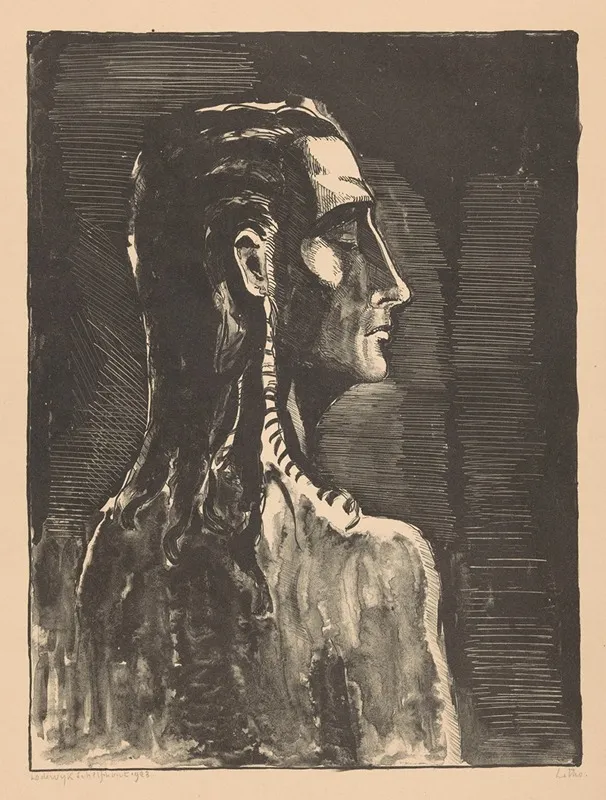 Figuur Met Gesloten Ogen