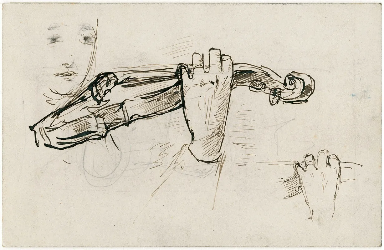 Figuur Met Viool In Hand by Adolf le Comte - Canvas Print