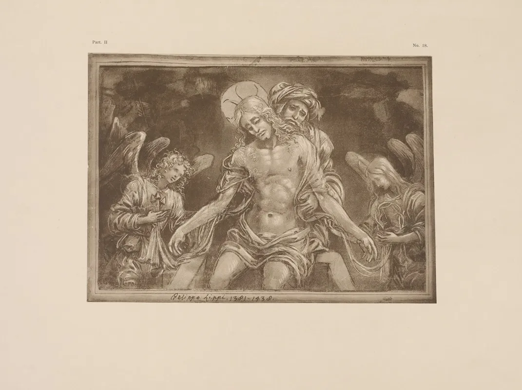 Filippo Lippi Drawing Of A Pieta by P. &amp; D. Colnaghi - Canvas Print