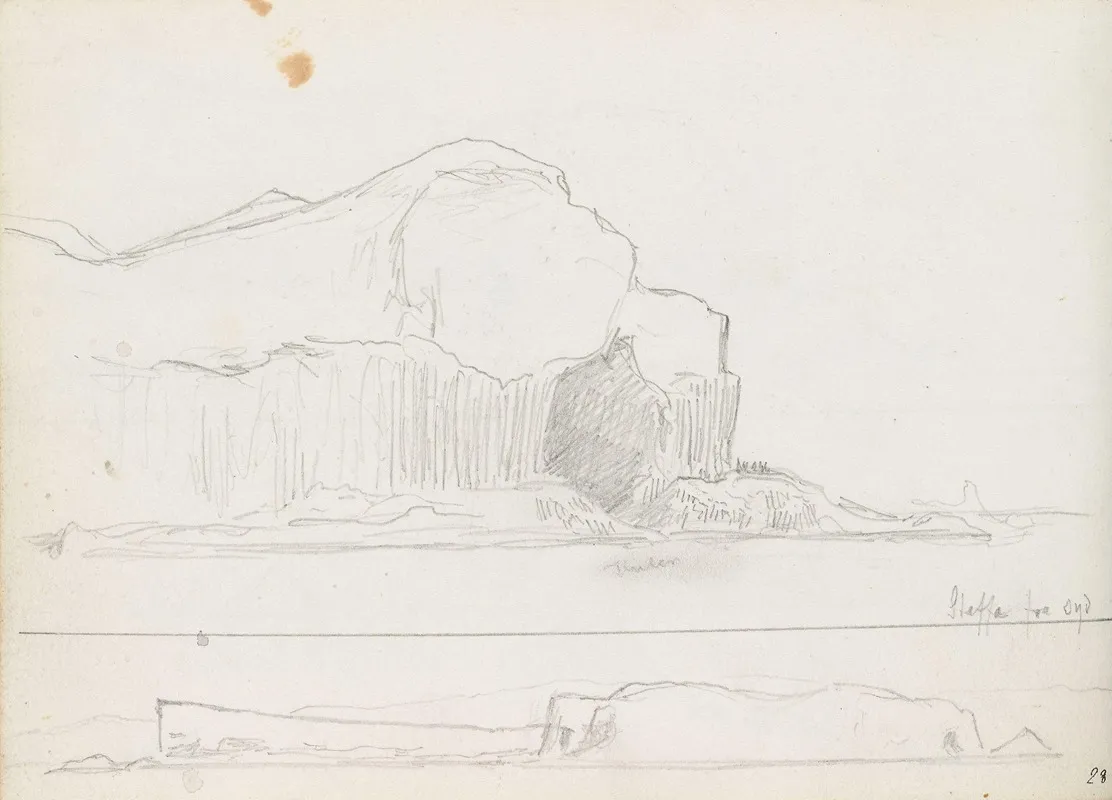 Fingals Cave Staffa Sett Fra Sor