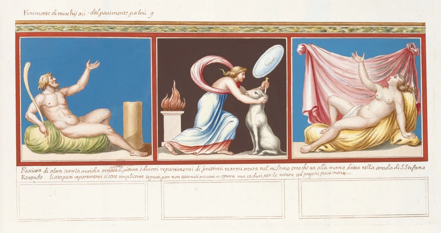 Finimento Di Mischi All Del Panimento Palmi G Facciata Di Alora Stanza Anticha Ornata Di Pittura