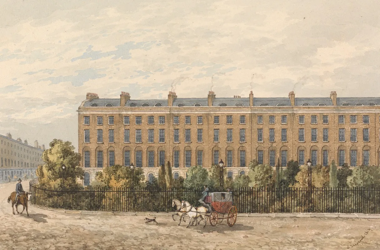 Finsbury Square by George Sidney Shepherd - Canvas Print
