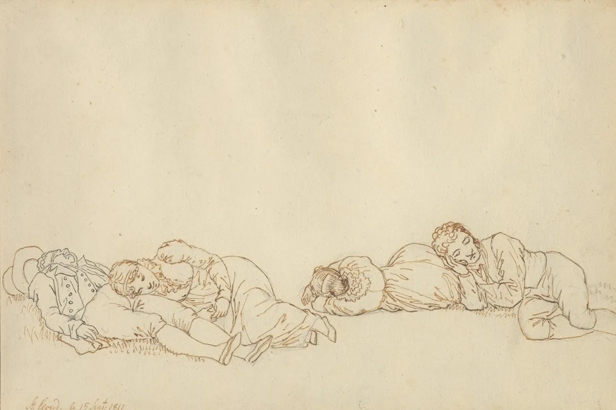 Fire Sovende Parisere