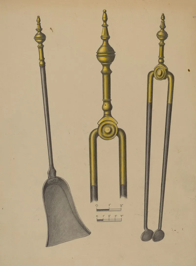 Fire Tongs And Shovel
