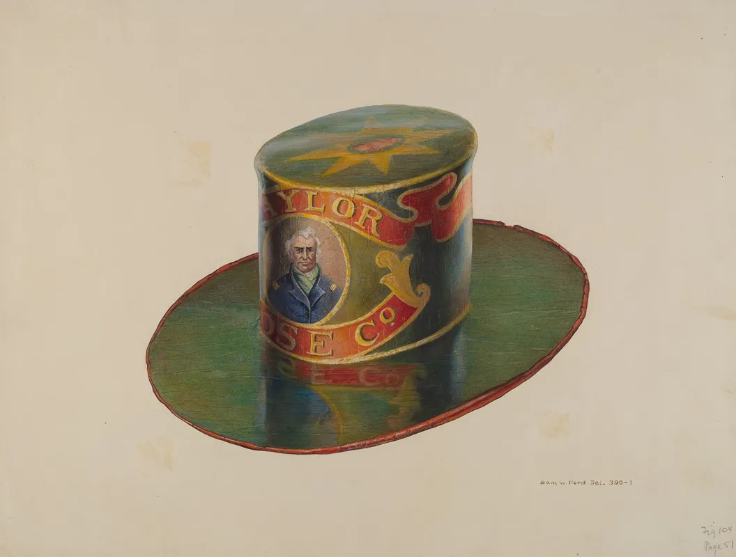 Firemans Hat 6 by Samuel W. Ford - Canvas Print