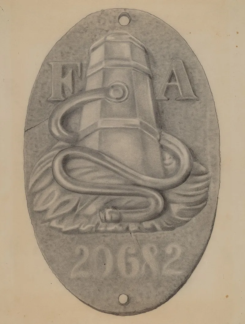 Firemark 7 by Grace Halpin - Canvas Print