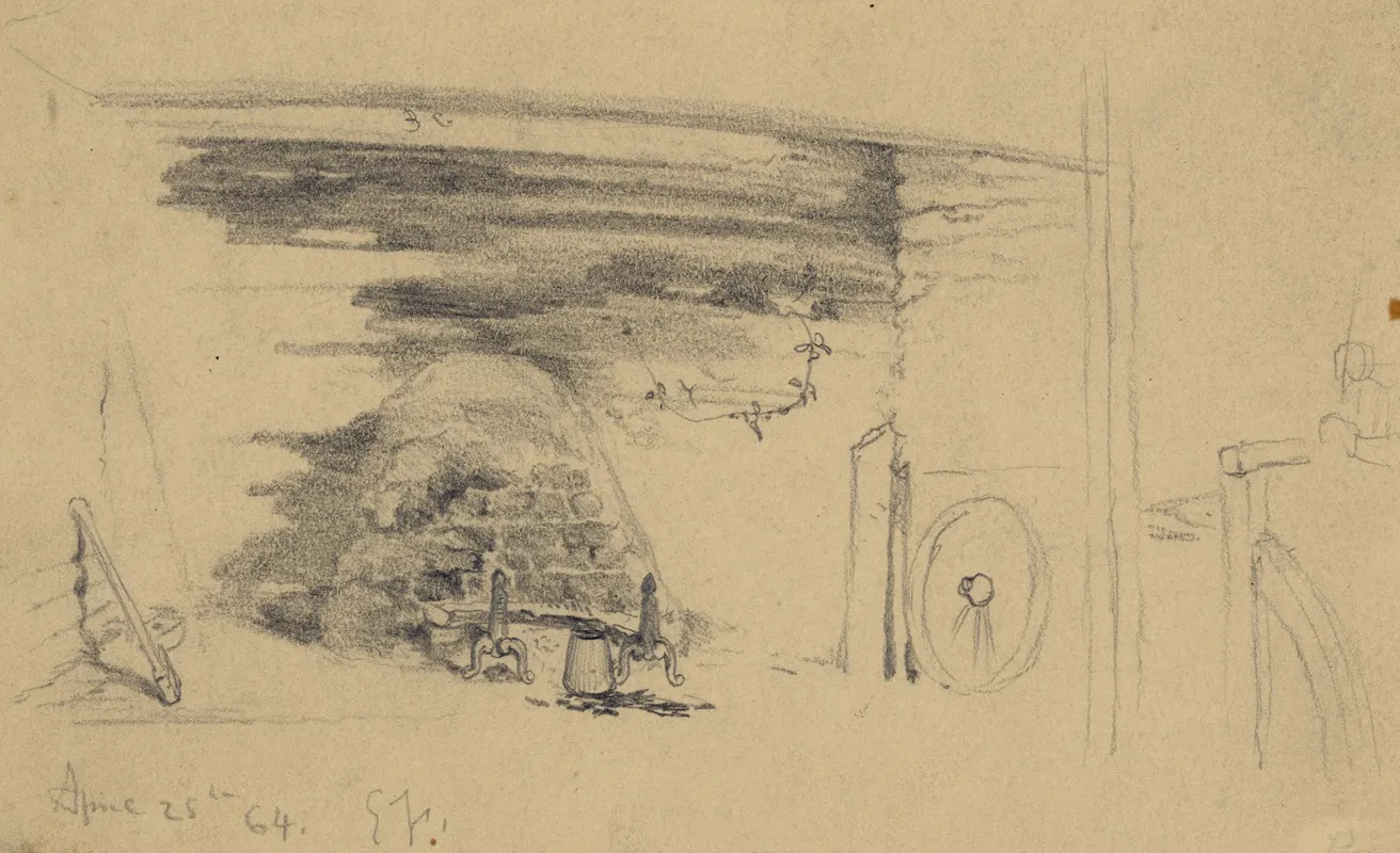 Fireplace In Negro Hut