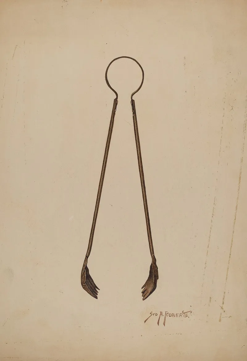 Fireplace Tongs 2 by Paul Poffinbarger - Canvas Print