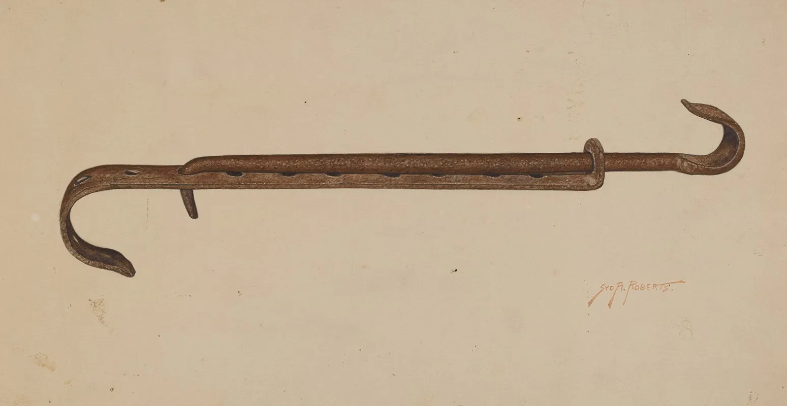 Fireplace Tool by Sydney Roberts - Canvas Print