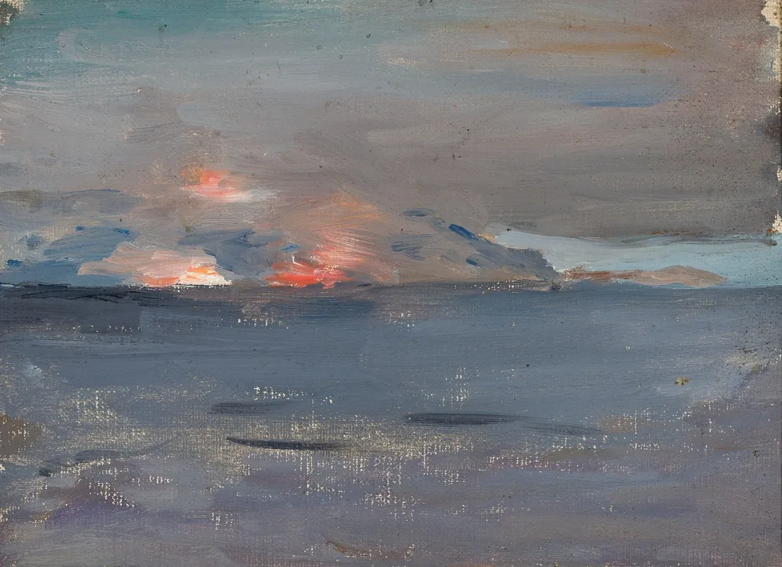 Fires From A Ship From The Journey To Palestine