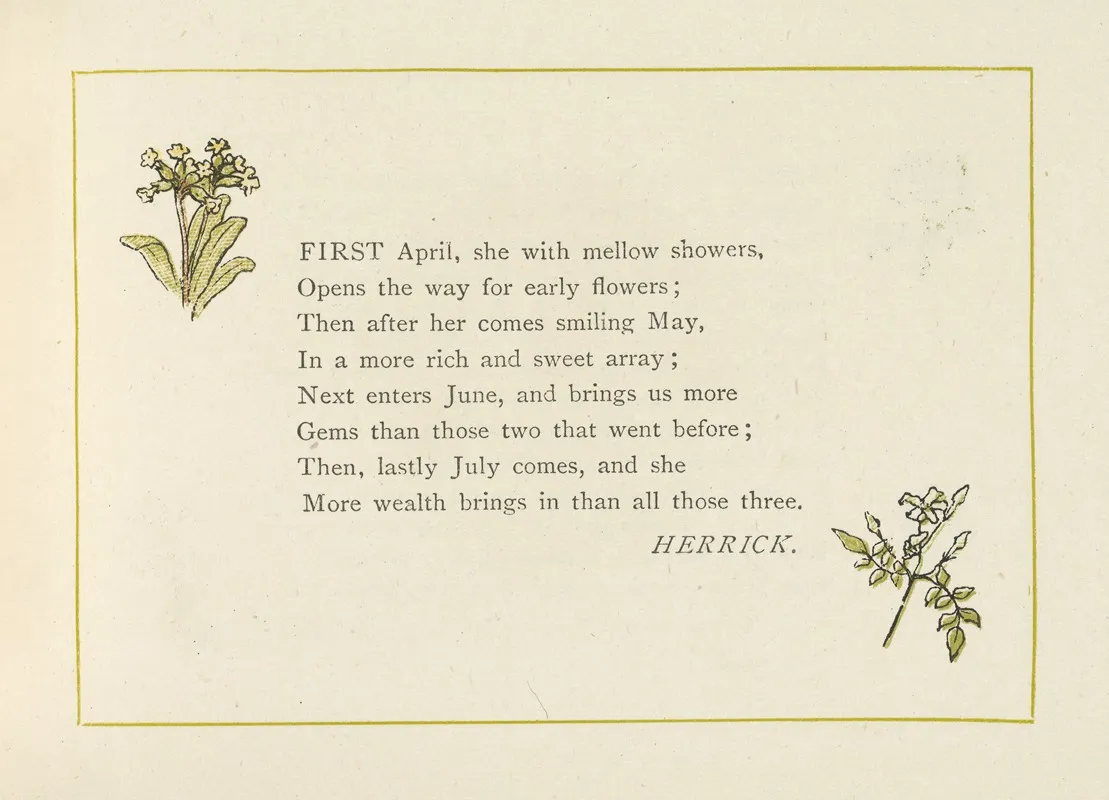 First April She With Mellow Showers