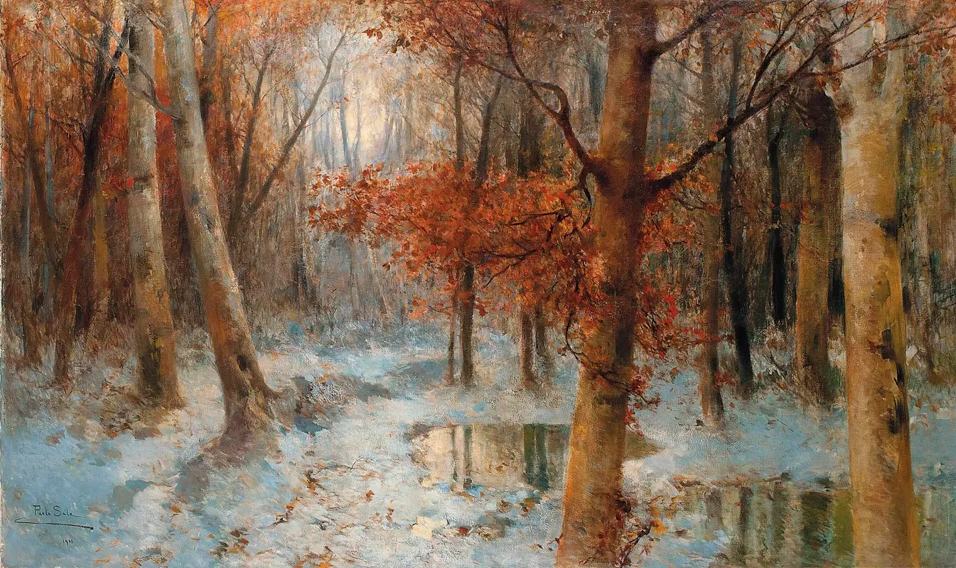 First Snow 3 by Paolo Sala - Canvas Print