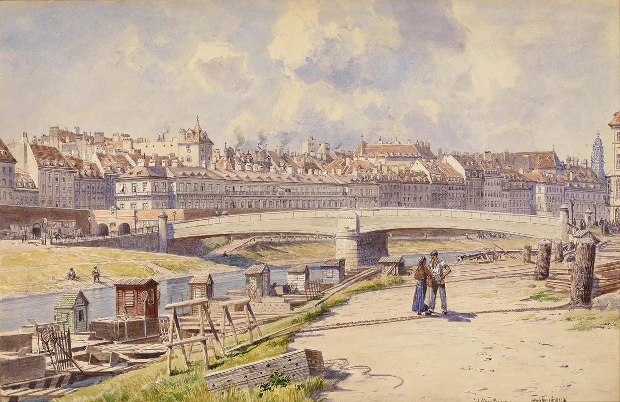 Fischerboote Am Donaukanal Wien