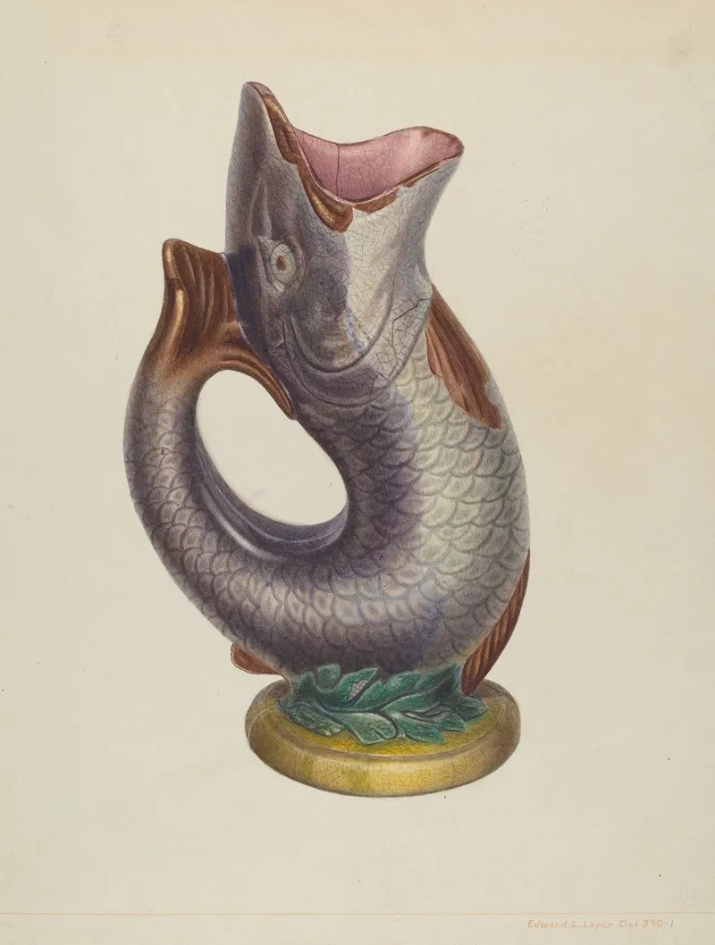 Fish Pitcher by Edward L. Loper - Canvas Print