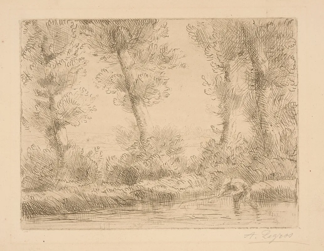 Fisherman In Stream