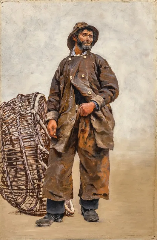 Fisherman With Basket
