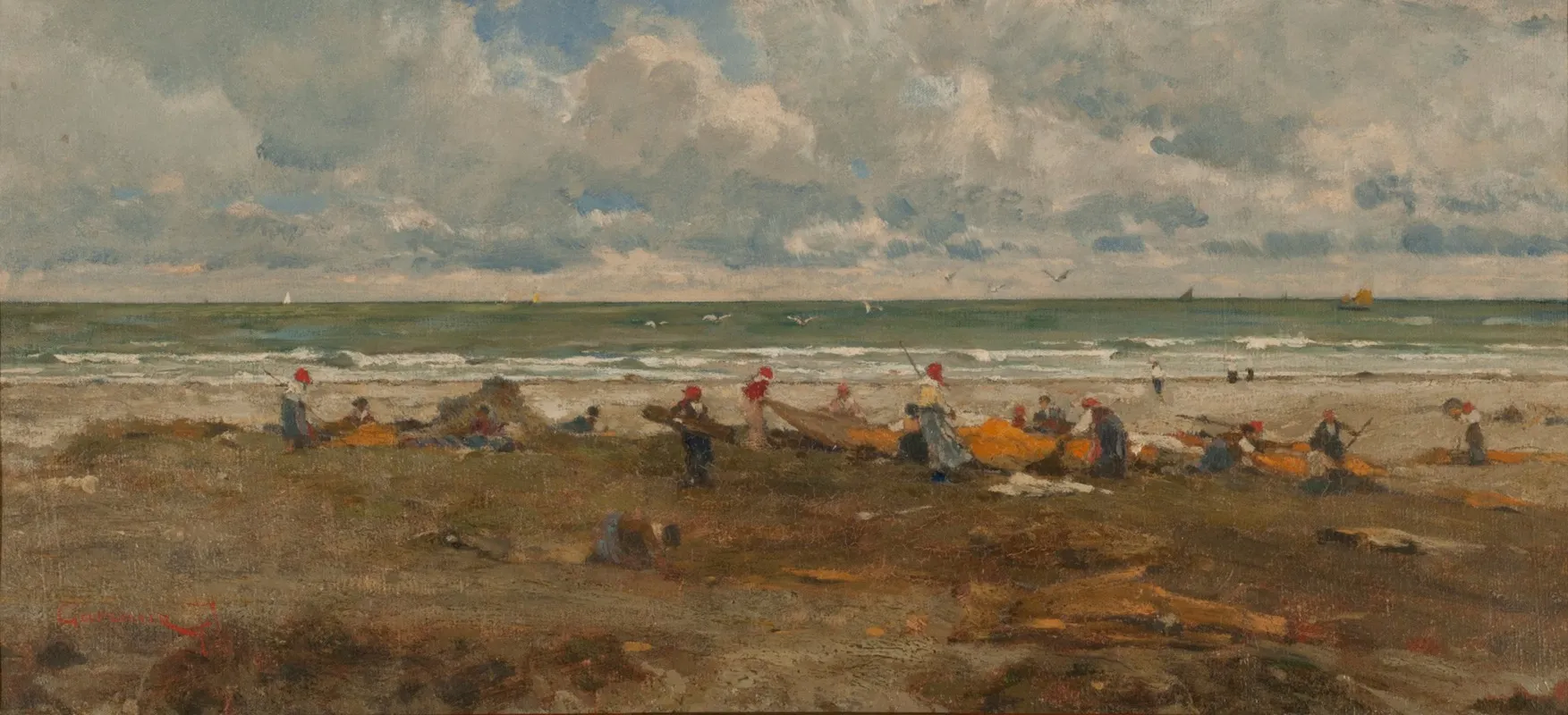 Fishermen On The Beach 3