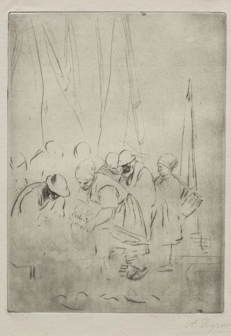 Fishermen On The Wharf At Boulogne