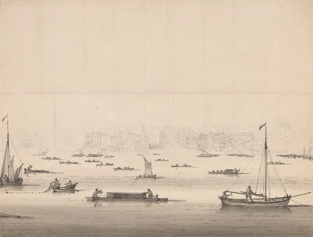 Fishing Boats 7 by Francis Swaine - Canvas Print