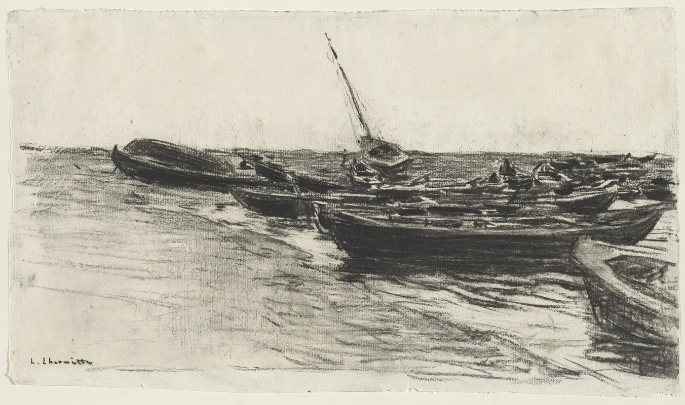 Fishing Boats On The Beach At Etretat