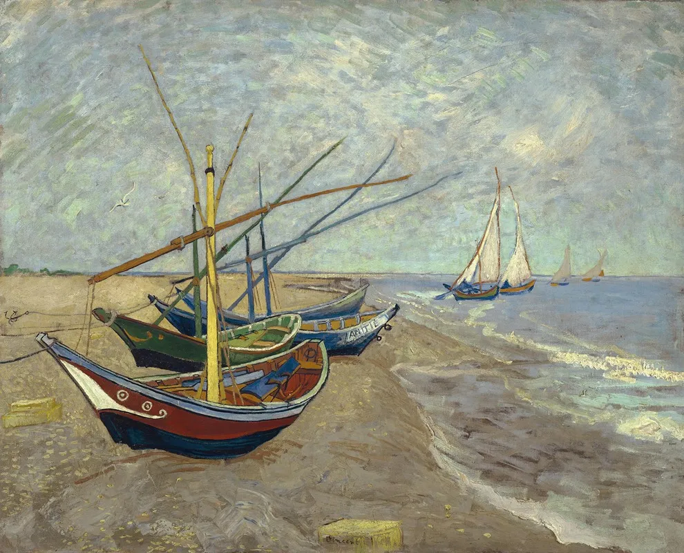 Fishing Boats On The Beach At Les Saintes Maries De La Mer
