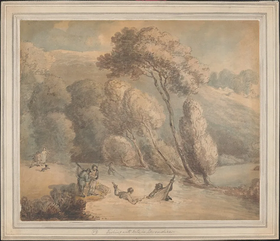 Fishing With Nets In Devonshire